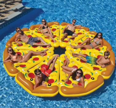 Inflatable Pizza Float, Colorful  Pool