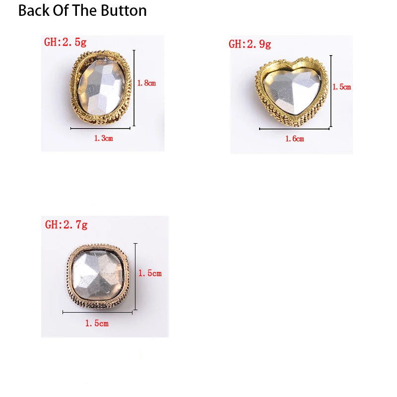 Flower Pearl  Button