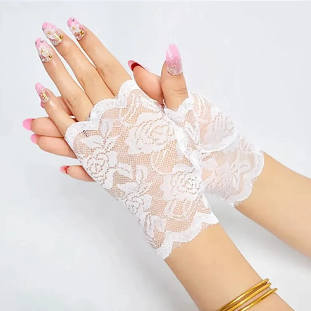 Lace Fingerless Gloves