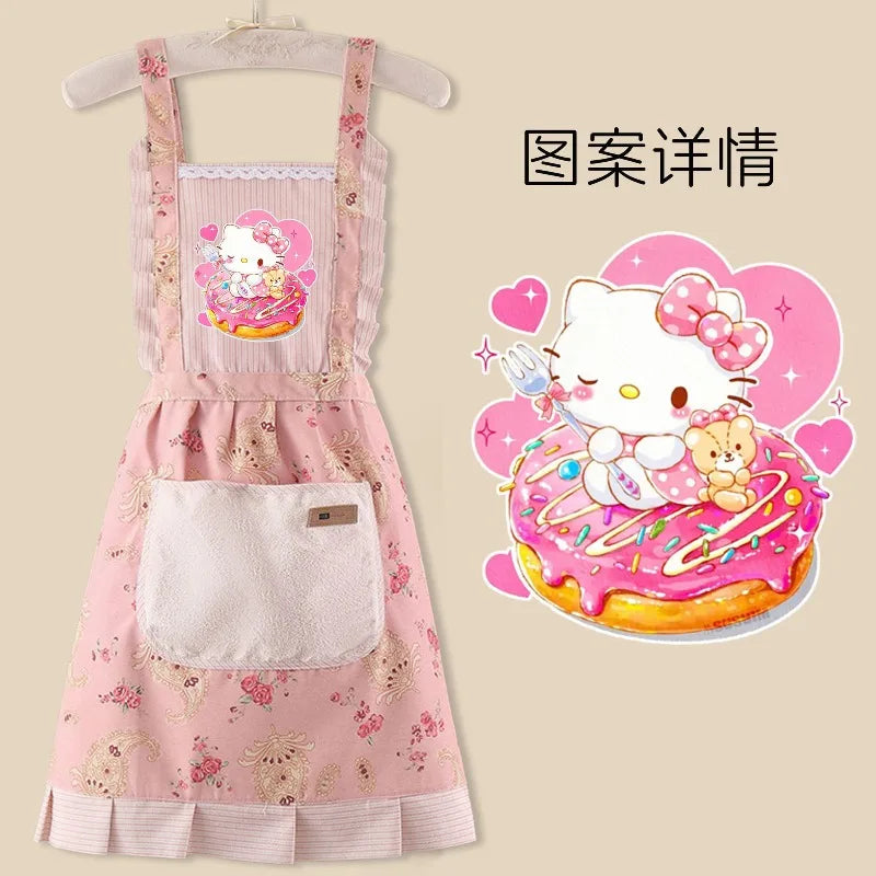 Sanrio anime& hello kitty apron