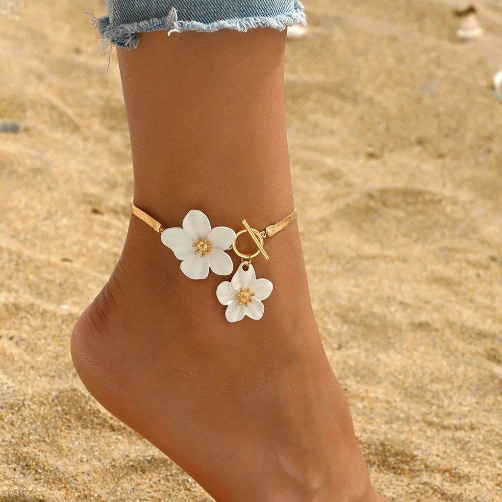 Anklets White  Bracelet
