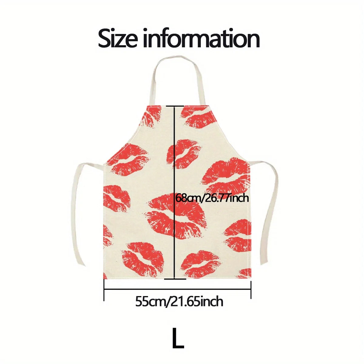 Red Lipstick Kiss Apron