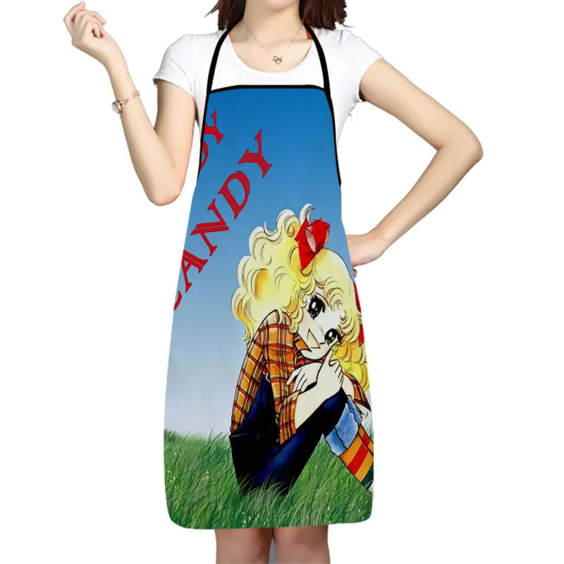 Candy Anime Girl Kitchen Apron
