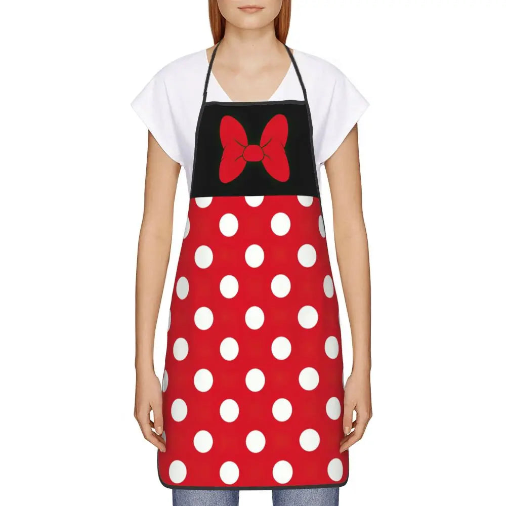 Polka Dot Bow Minnie Mouse APRON