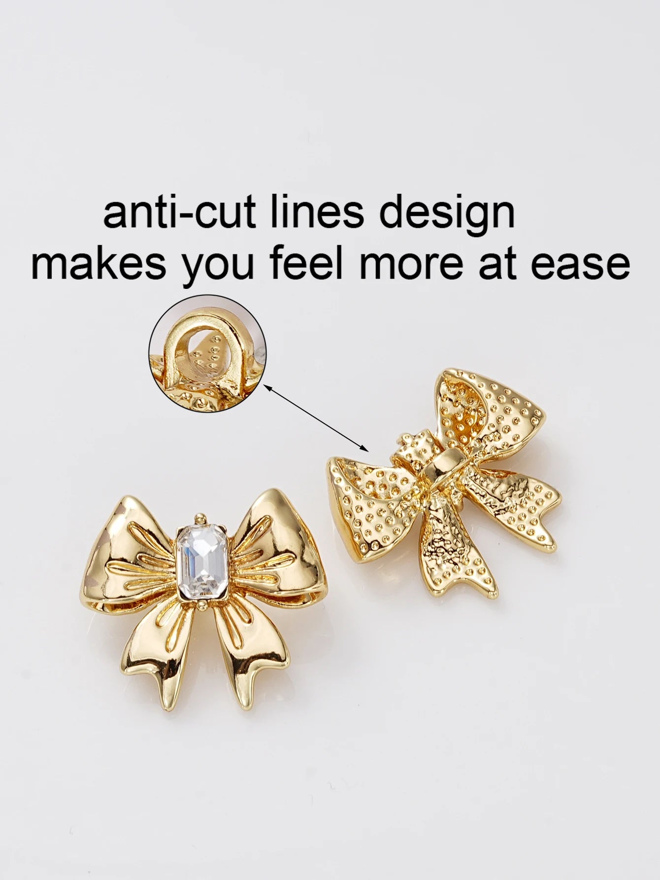 Bow Metal Buttons,