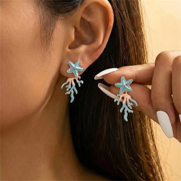 Red Coral Earrings