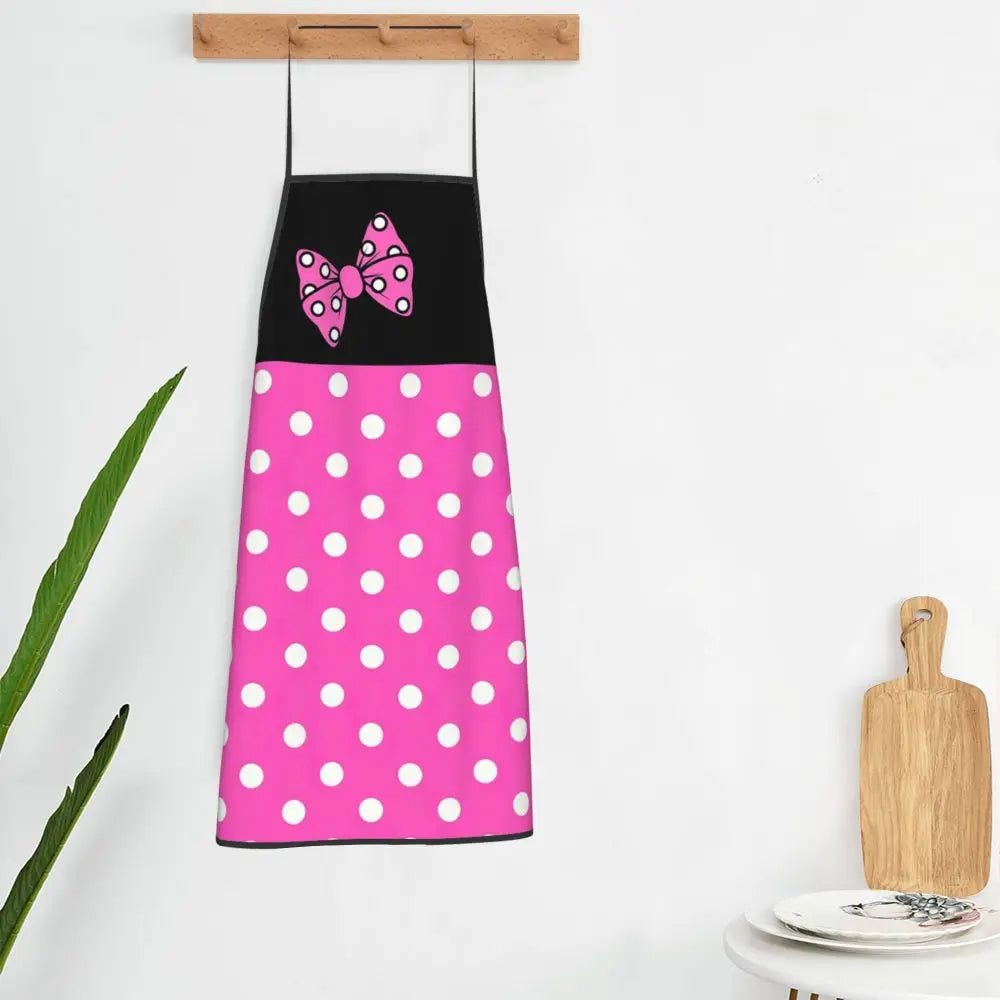 Polka Dot Bow Minnie Mouse APRON