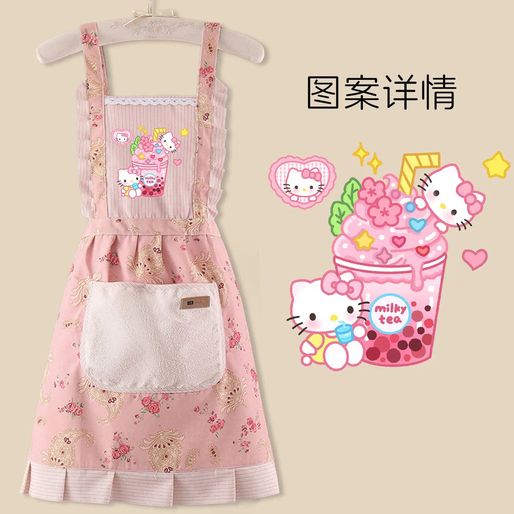 Sanrio anime& hello kitty apron