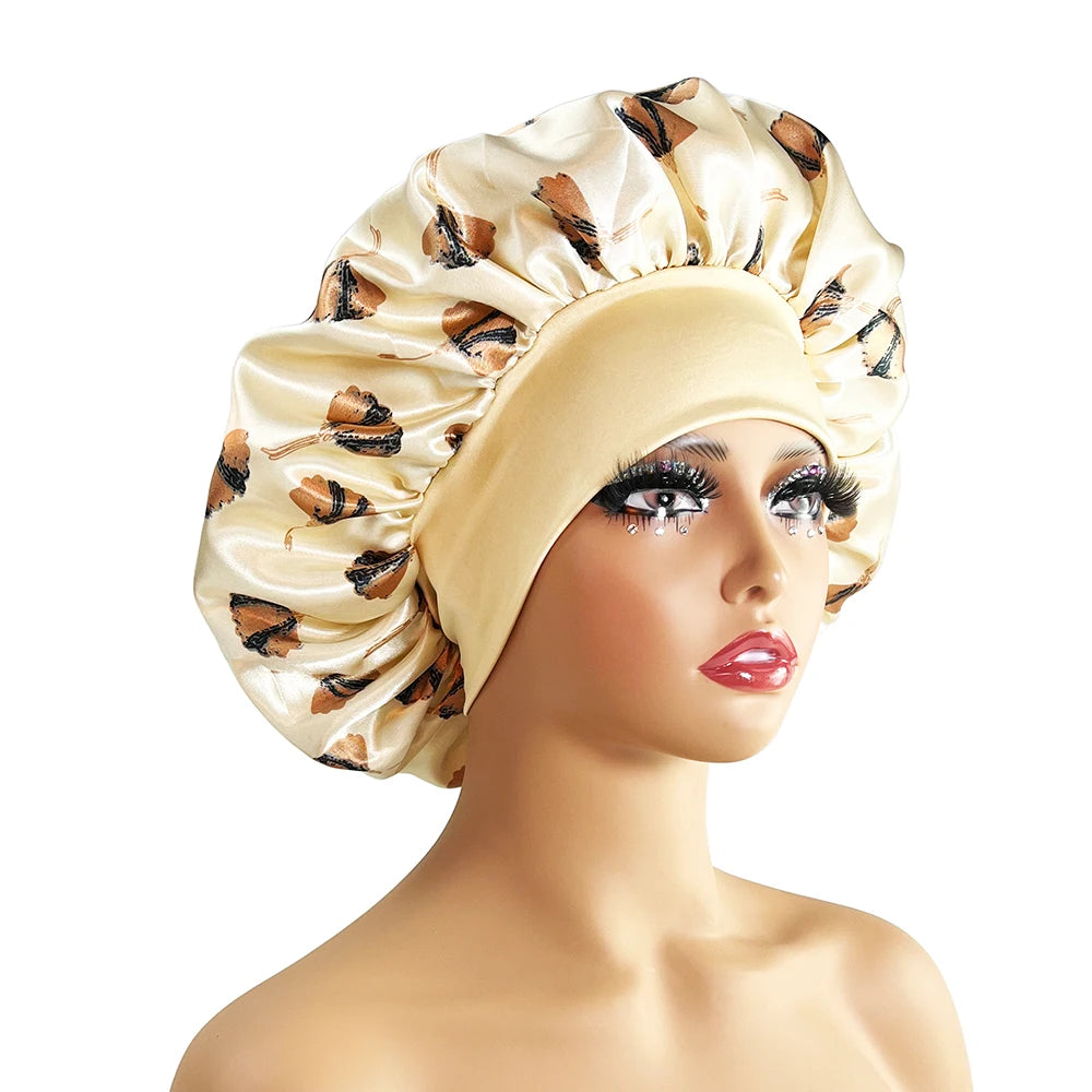 Women Satin Bonnet Cap Silky