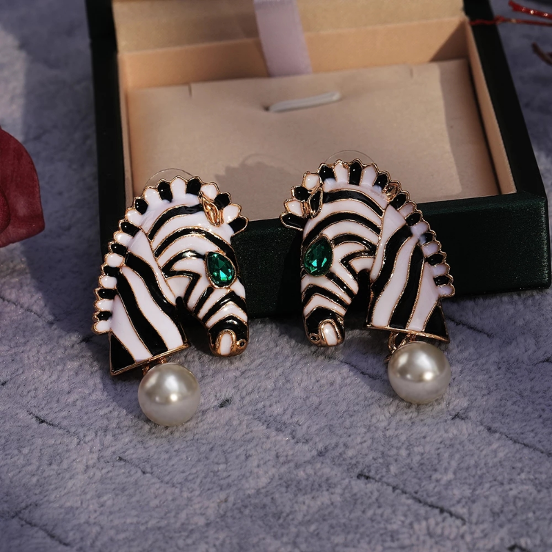 Zebra Earrings
