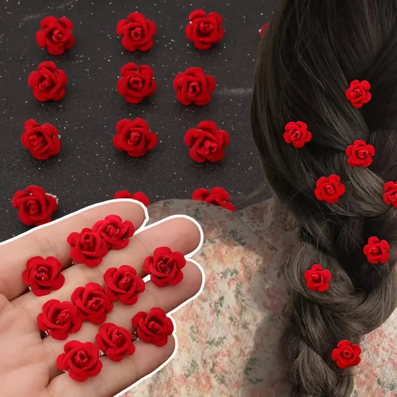 Rose hair clip