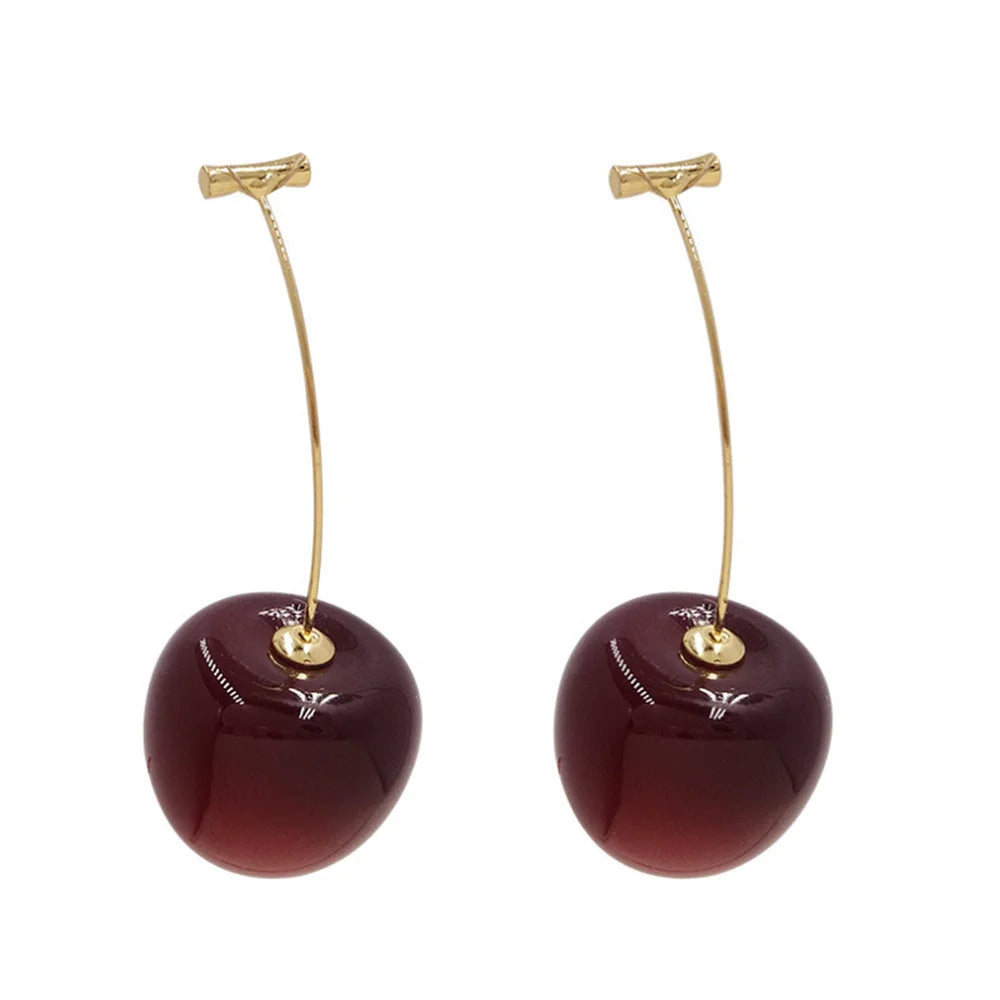 Cherry Acrylic Earrings