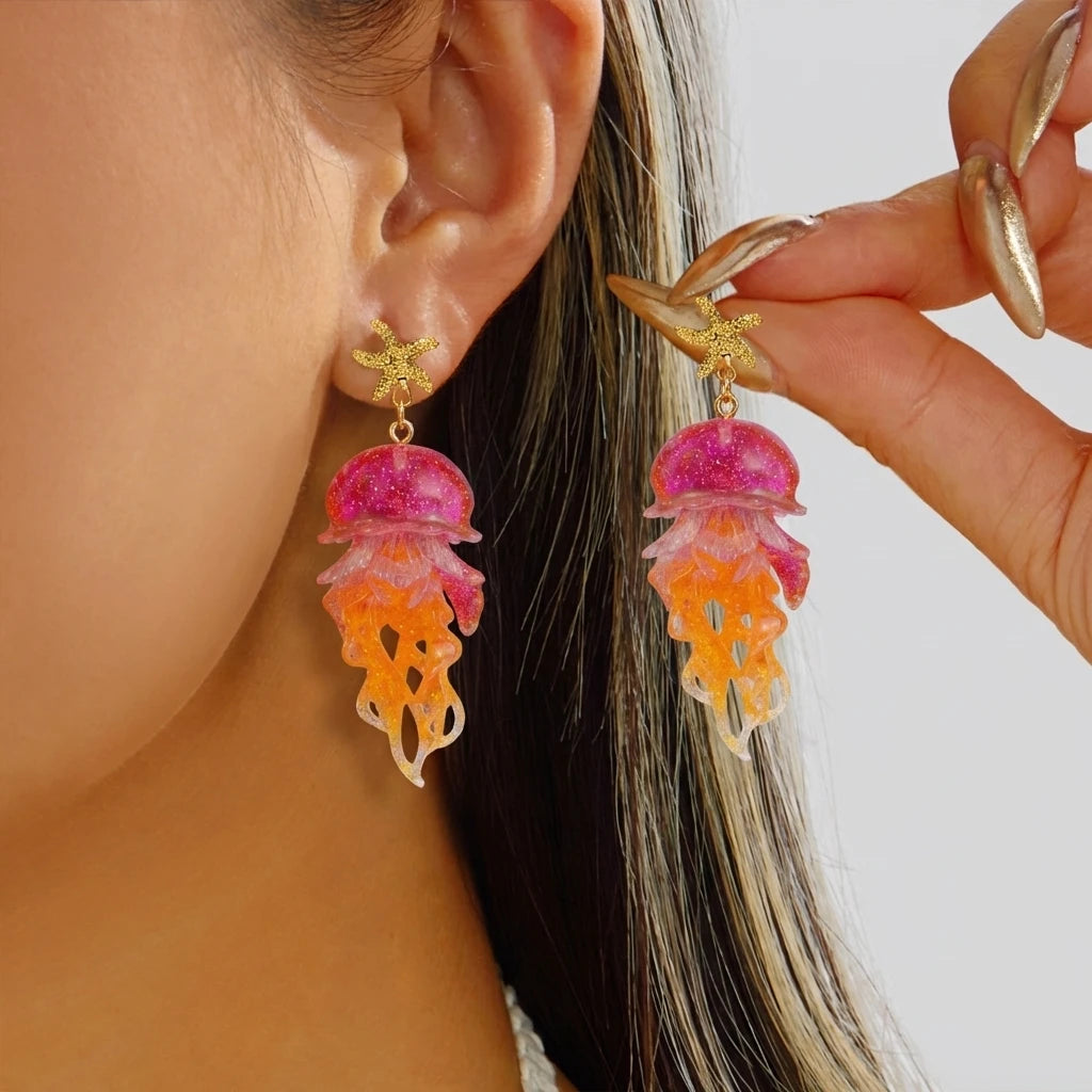 Red Coral Earrings