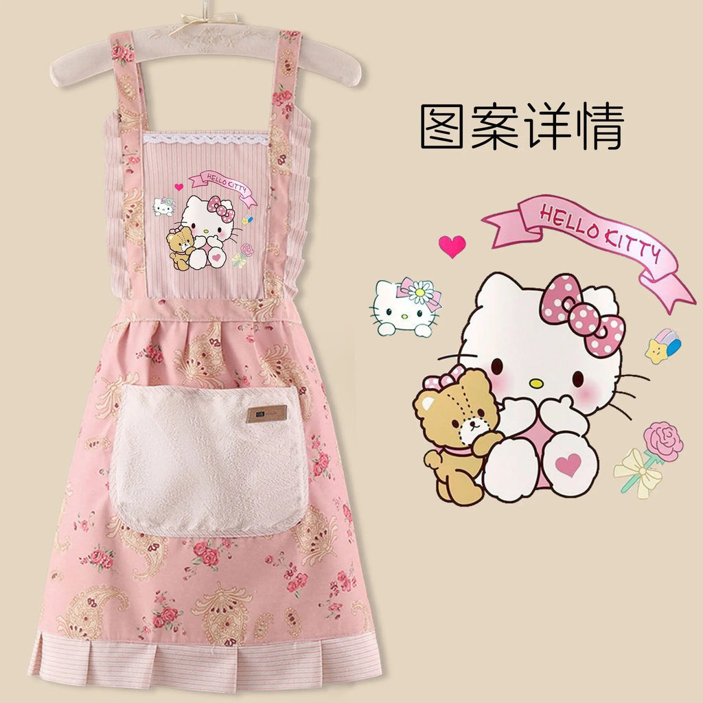 Sanrio anime& hello kitty apron