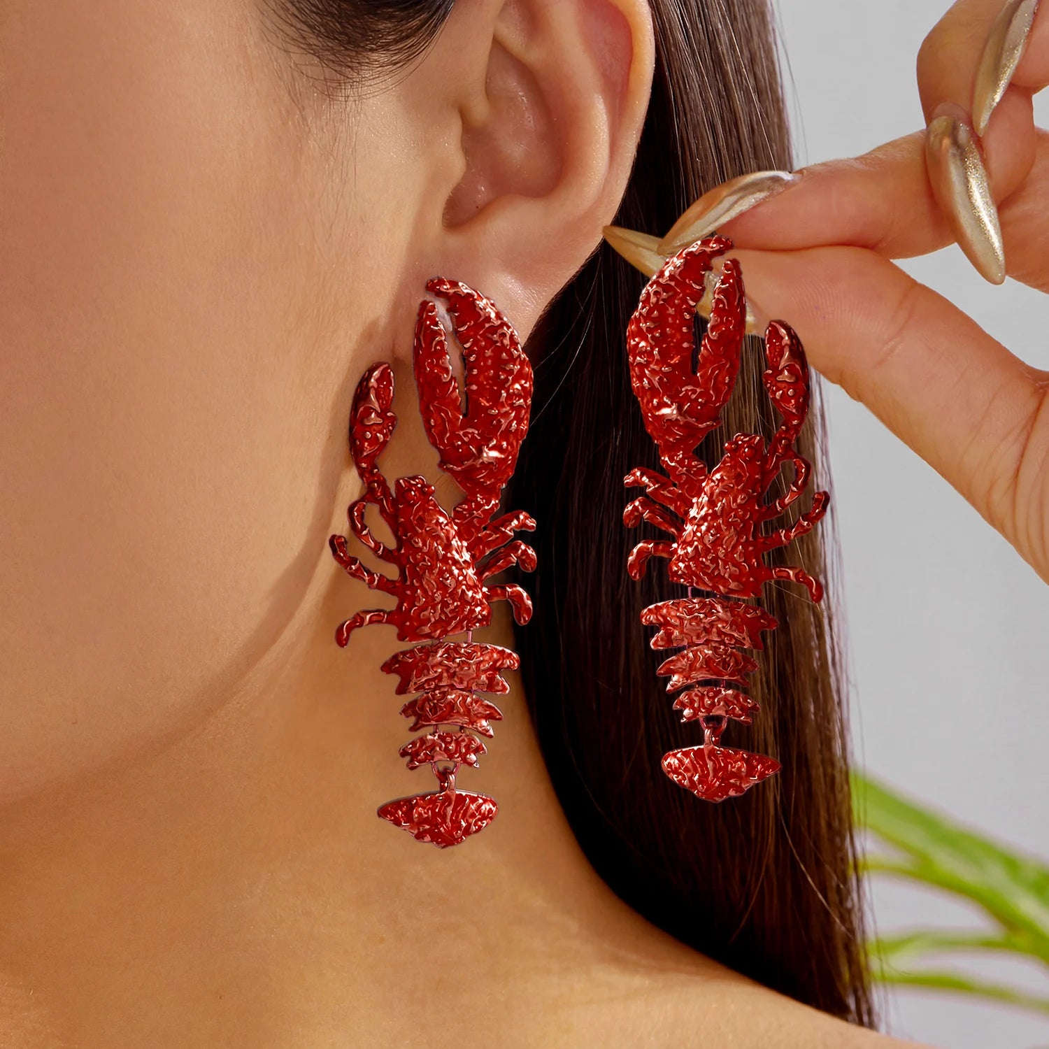 Blue Seahorse  Earrings