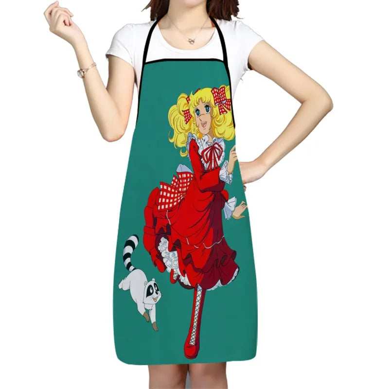 Candy Anime Girl Kitchen Apron