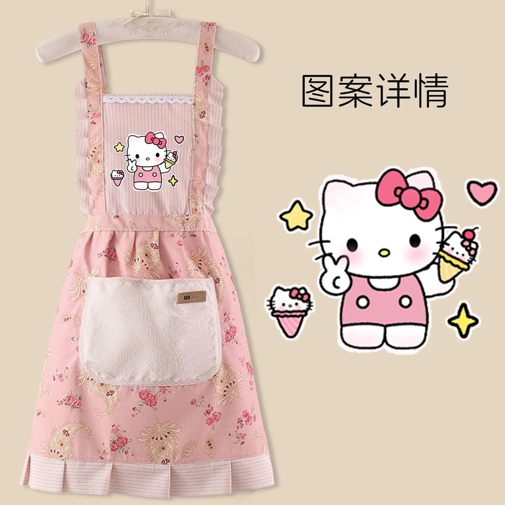 Sanrio anime& hello kitty apron