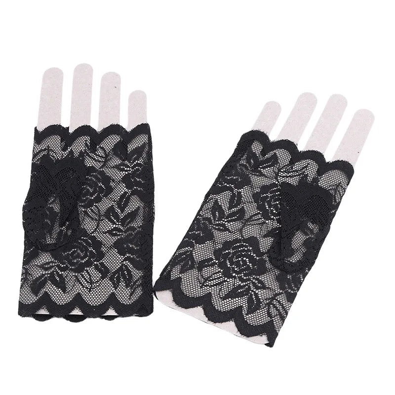 Lace Fingerless Gloves