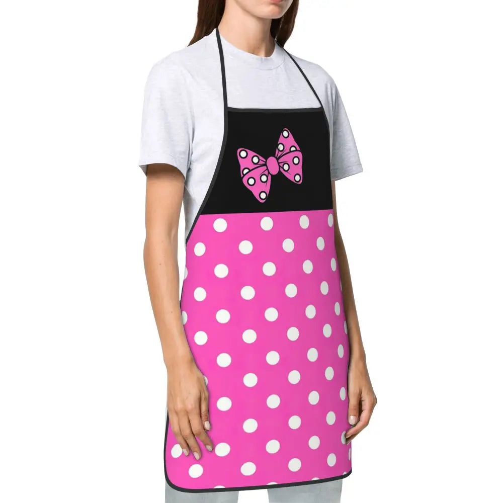 Polka Dot Bow Minnie Mouse APRON