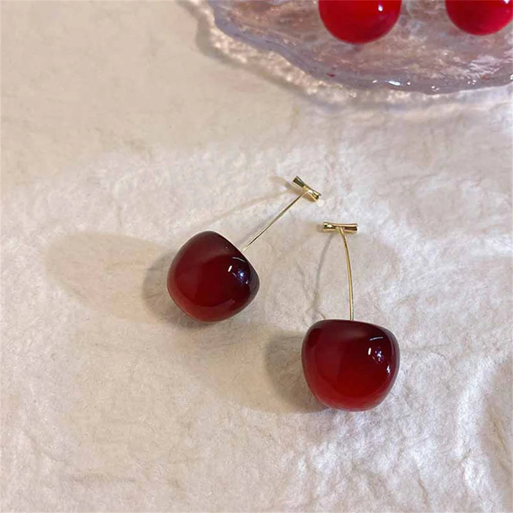 Cherry Acrylic Earrings