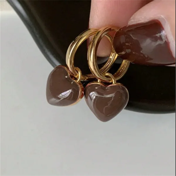 Heart Key Lock  Earring