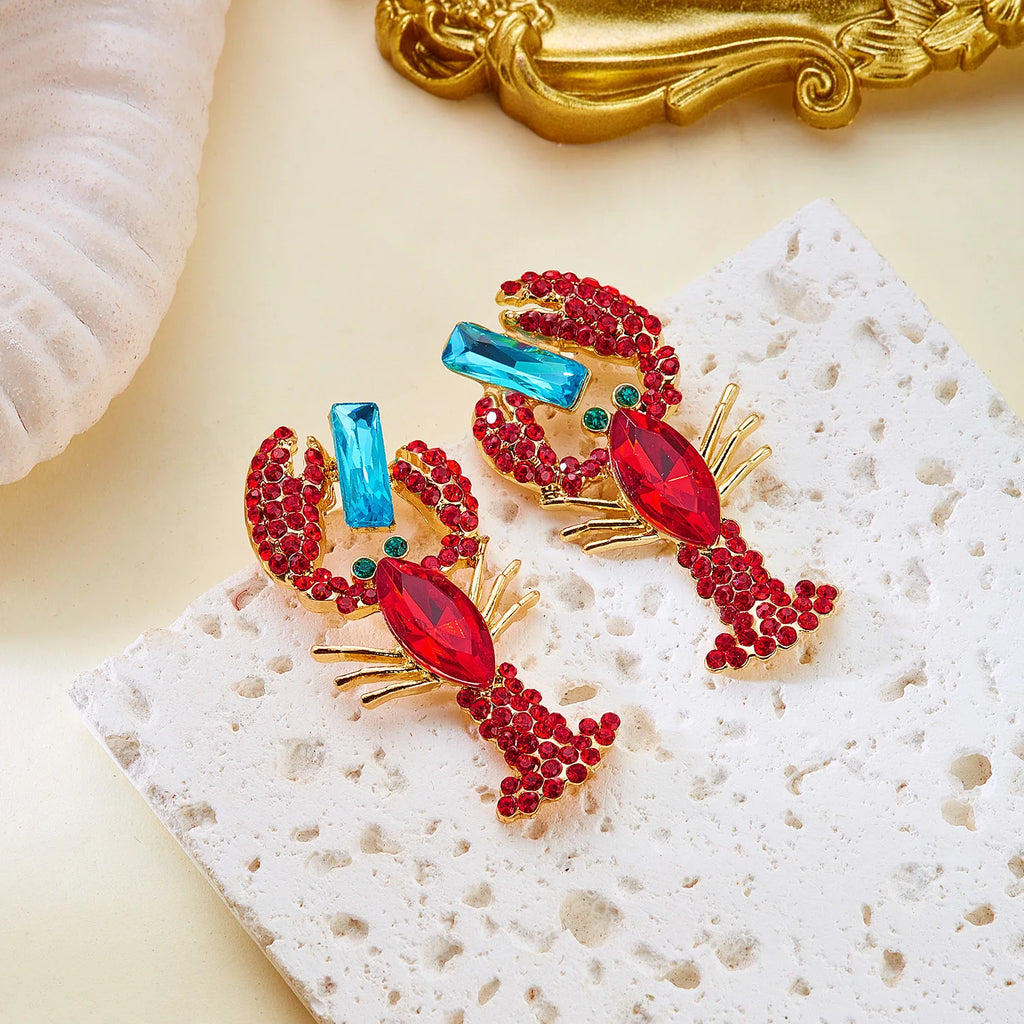 Blue Seahorse  Earrings