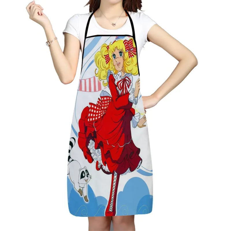 Candy Anime Girl Kitchen Apron