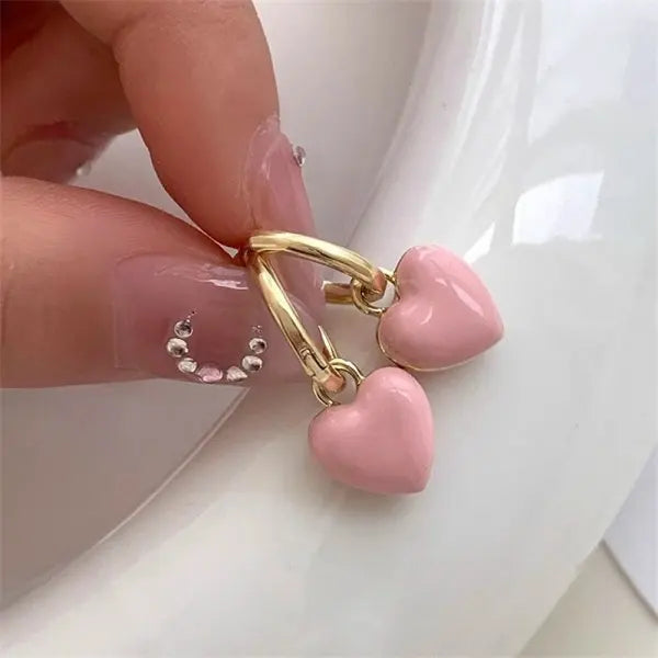 Heart Key Lock  Earring