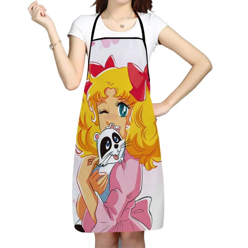 Candy Anime Girl Kitchen Apron