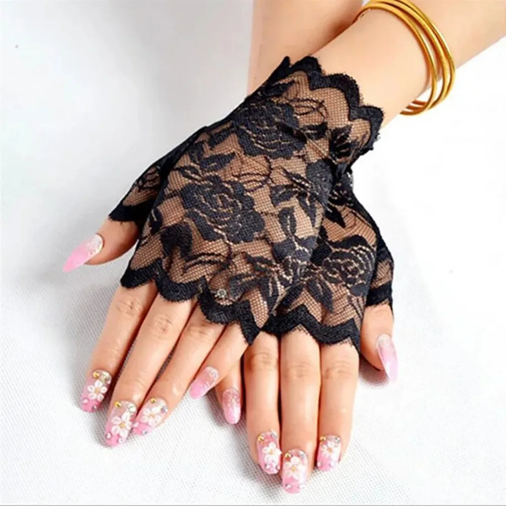 Lace Fingerless Gloves