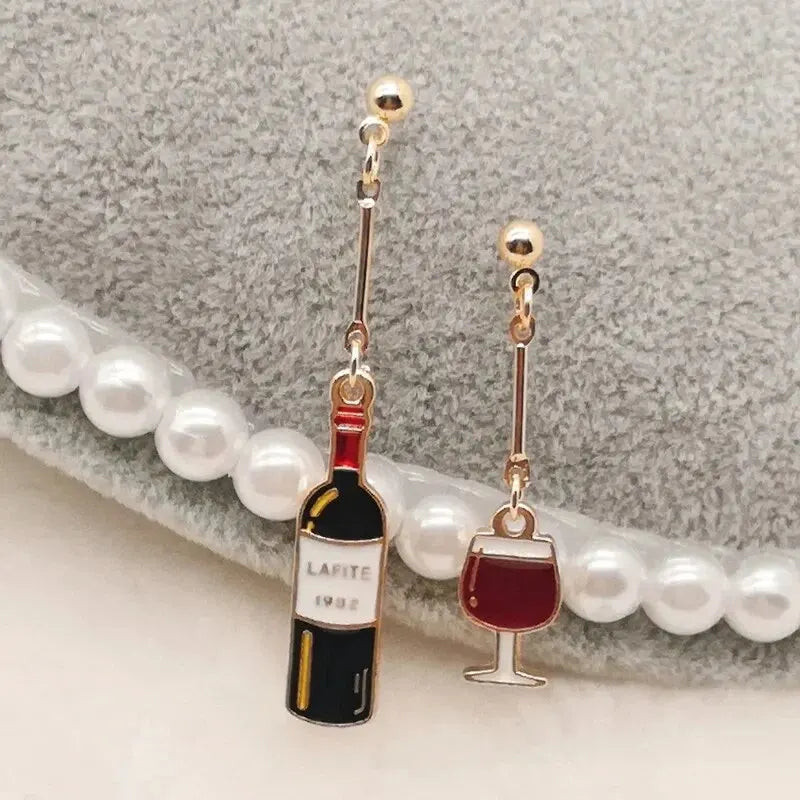 Cute WIne Bottle Earrings