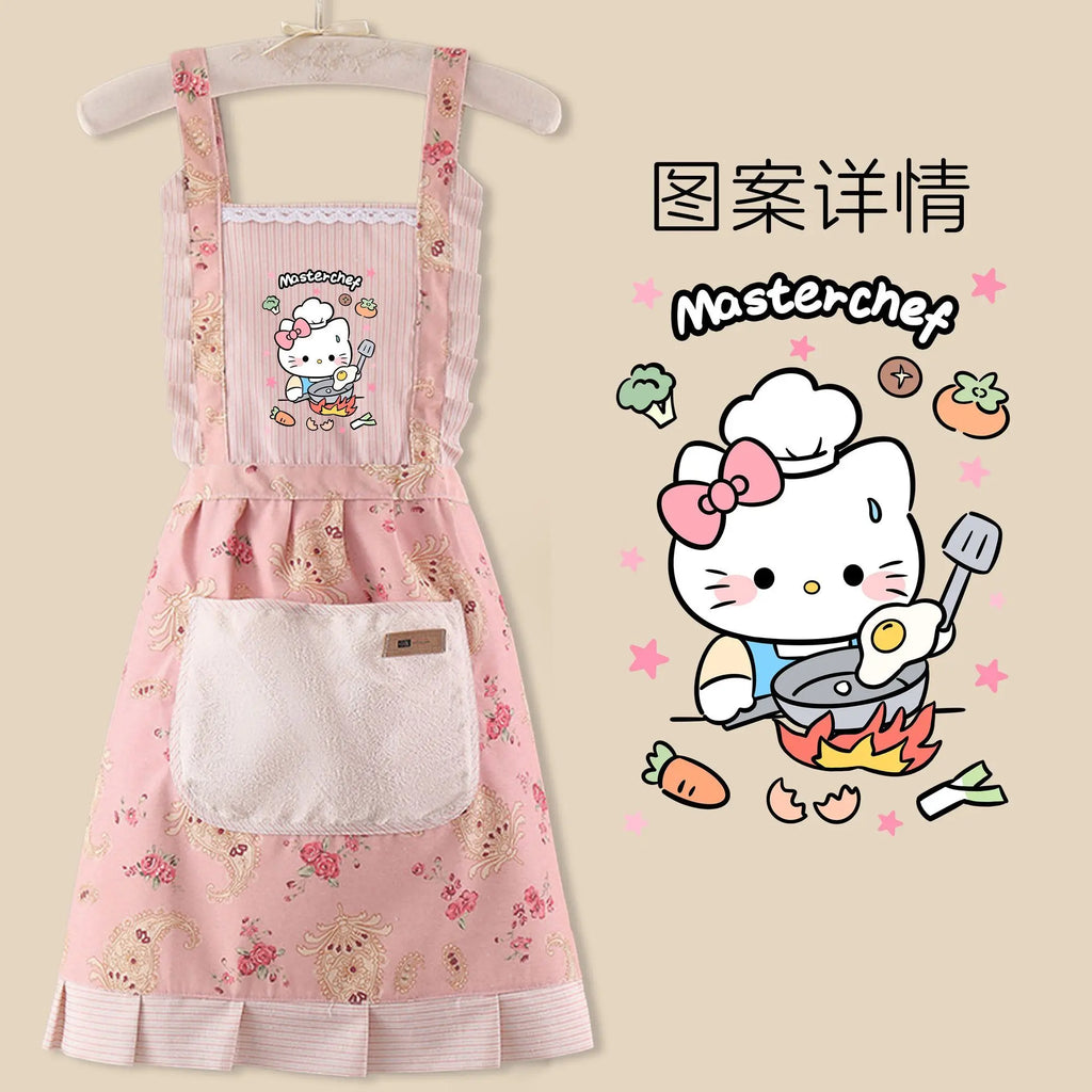 Sanrio anime& hello kitty apron