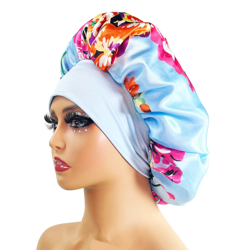 Women Satin Bonnet Cap Silky