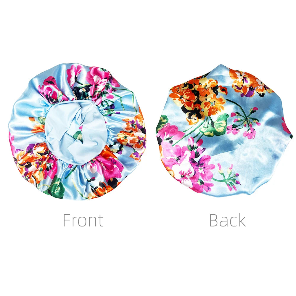 Women Satin Bonnet Cap Silky