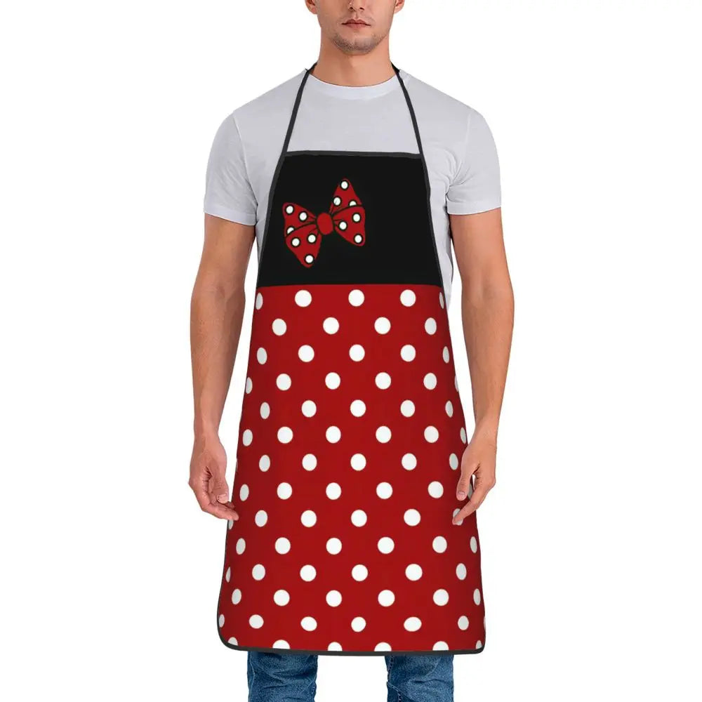 Polka Dot Bow Minnie Mouse APRON