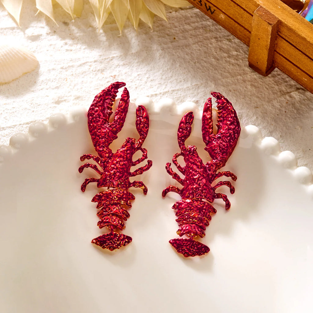 Blue Seahorse  Earrings