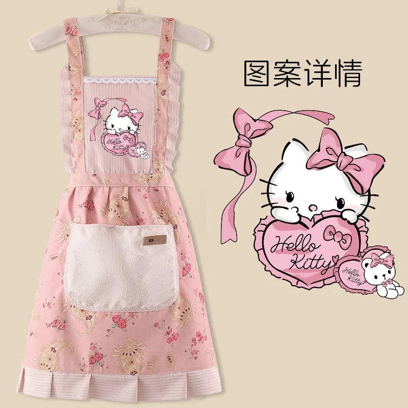 Sanrio anime& hello kitty apron