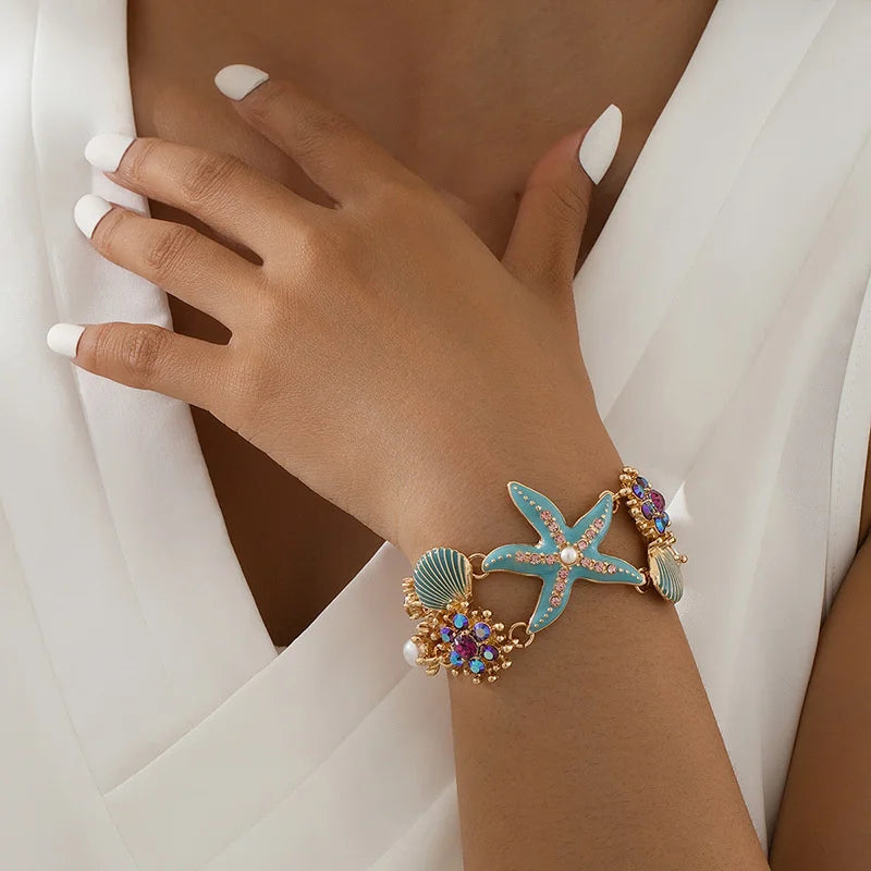 Starfish  Pearl  Necklace
