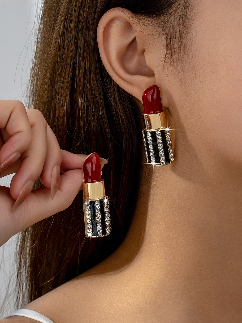 Lipstick Earrings