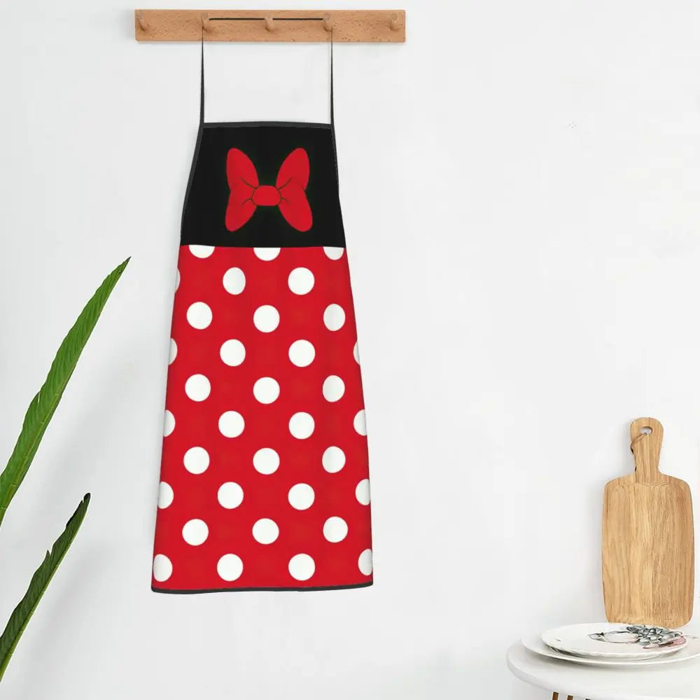 Polka Dot Bow Minnie Mouse APRON