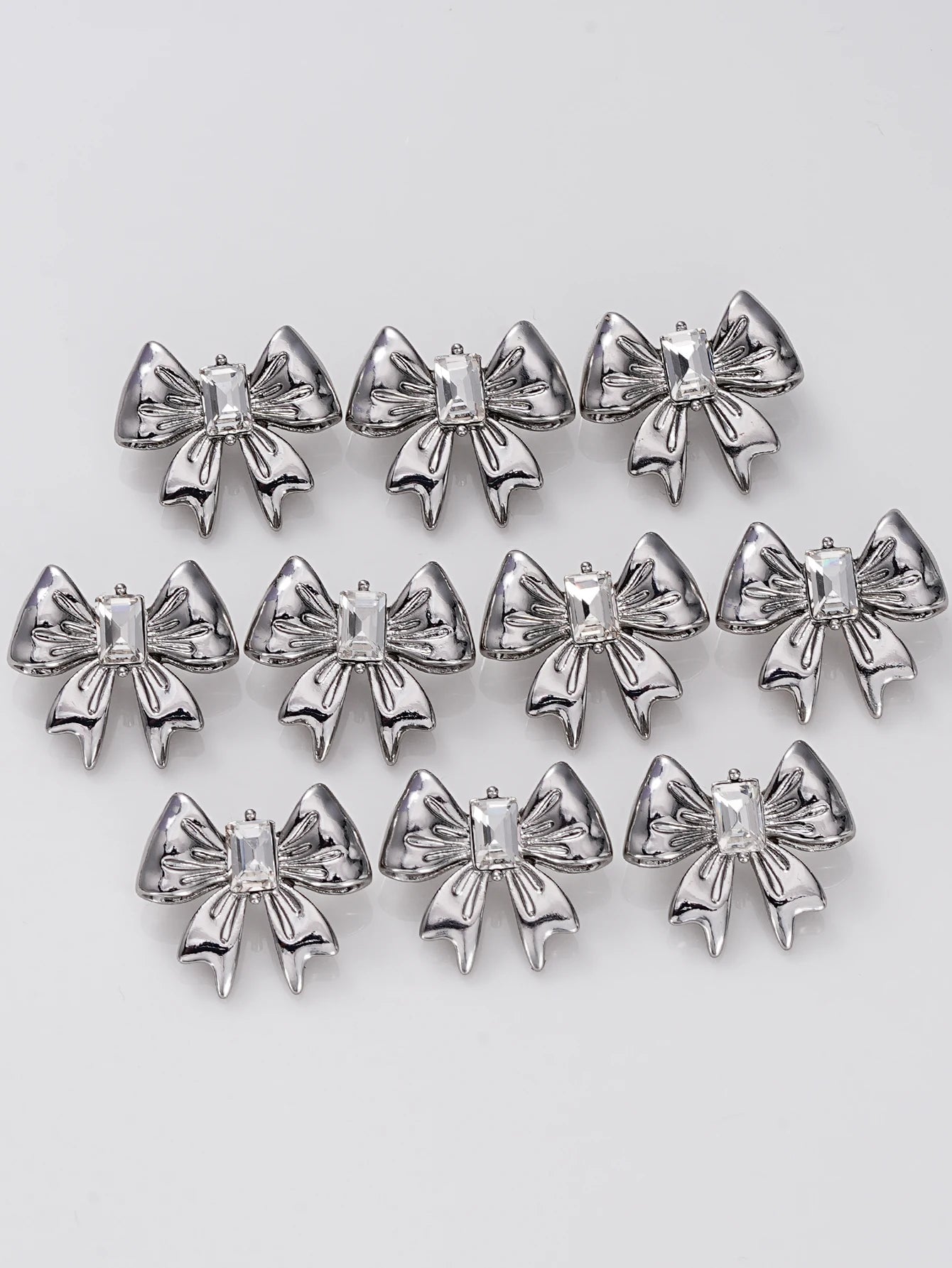 Bow Metal Buttons,