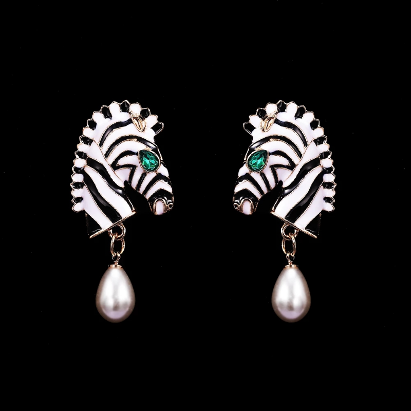 Zebra Earrings