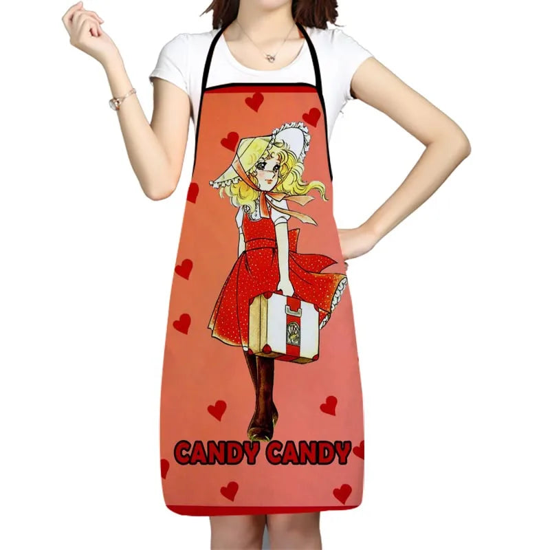Candy Anime Girl Kitchen Apron
