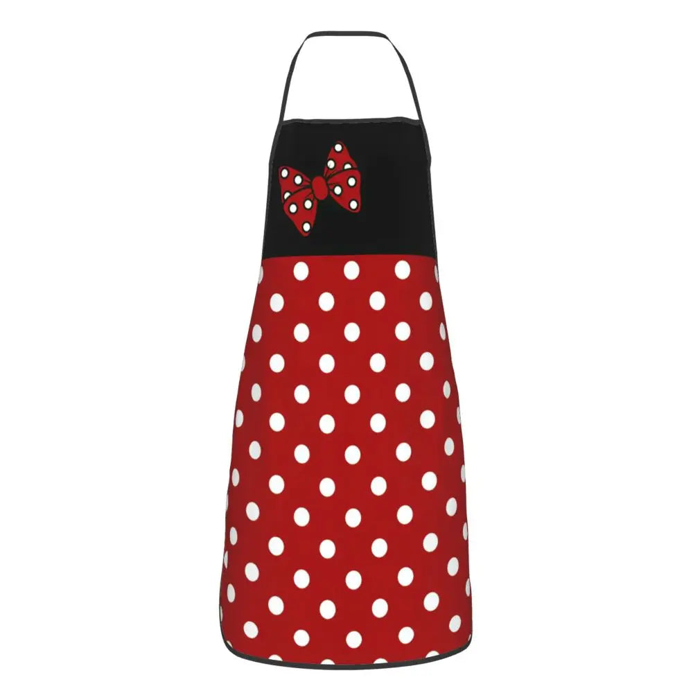 Polka Dot Bow Minnie Mouse APRON