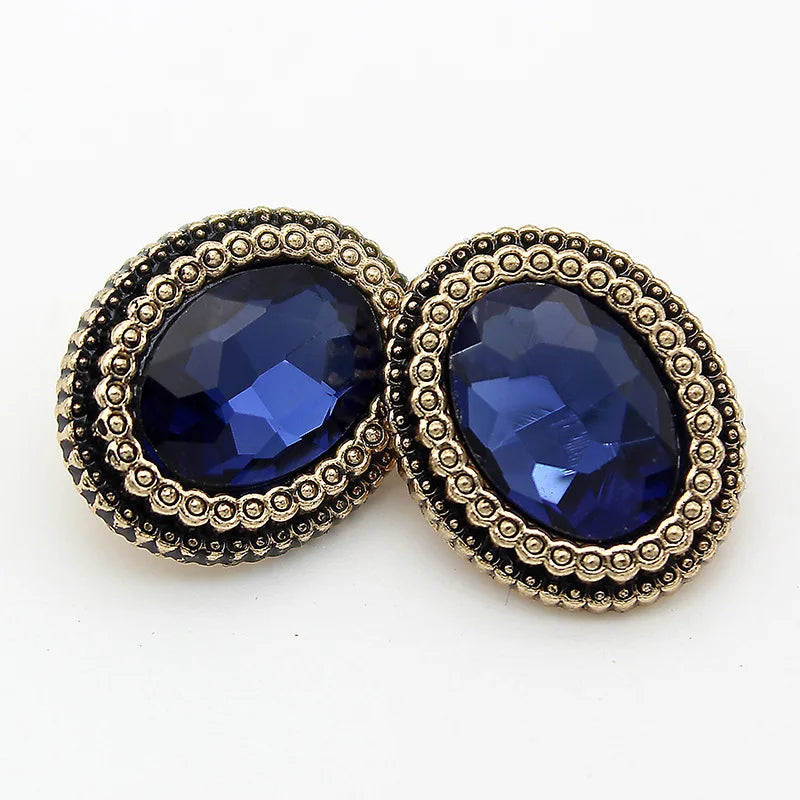 Metal Gold Gems Buttons