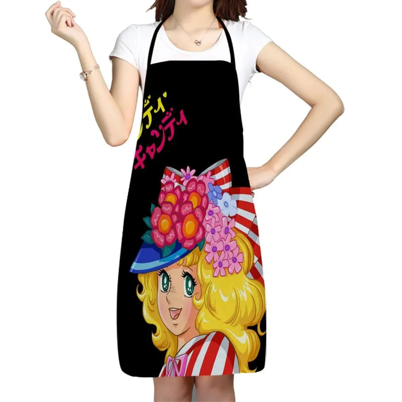 Candy Anime Girl Kitchen Apron