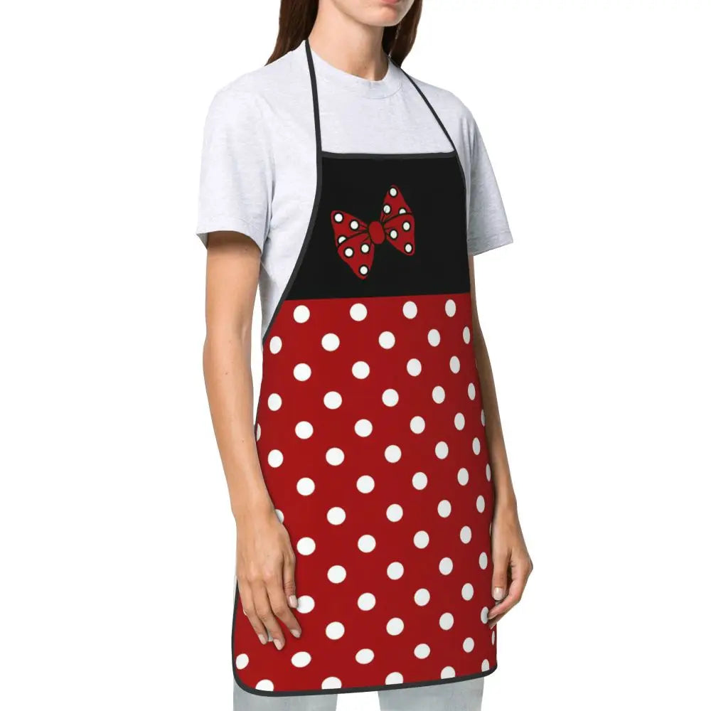 Polka Dot Bow Minnie Mouse APRON