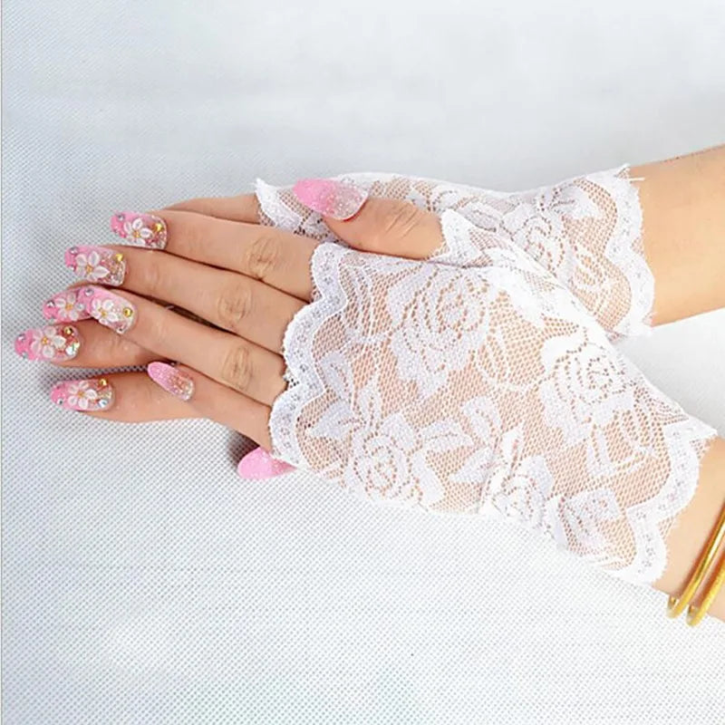 Lace Fingerless Gloves