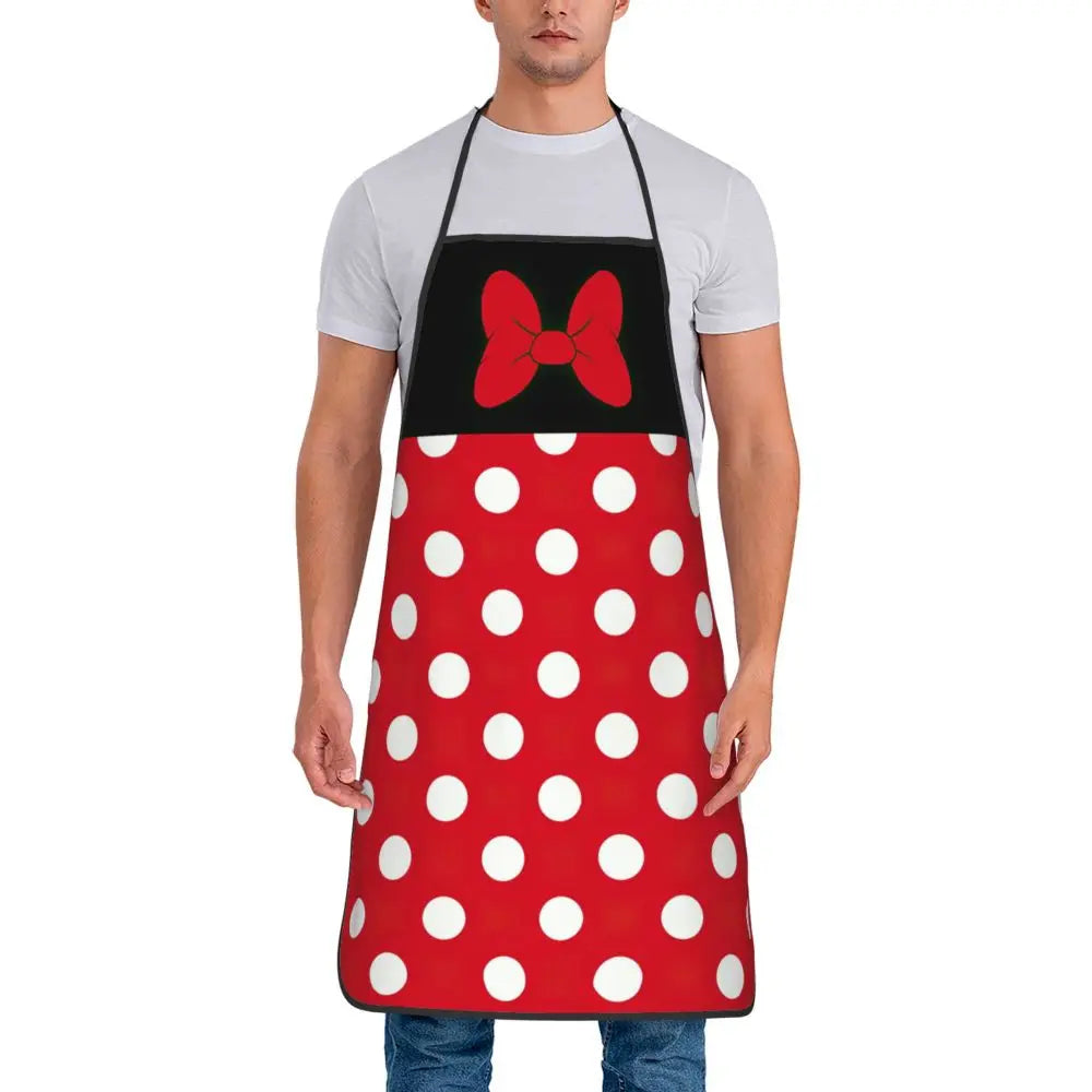 Polka Dot Bow Minnie Mouse APRON