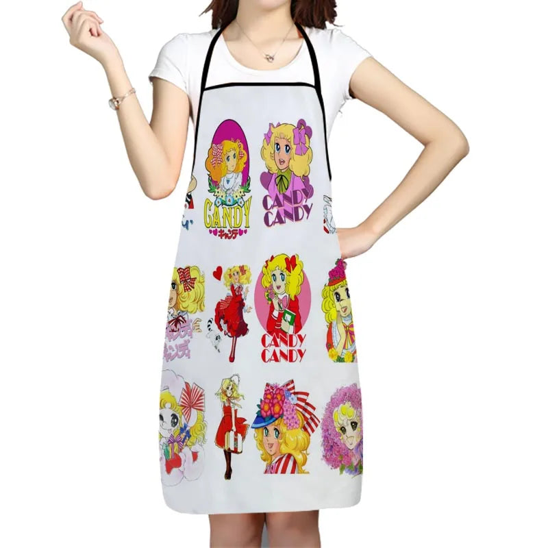 Candy Anime Girl Kitchen Apron